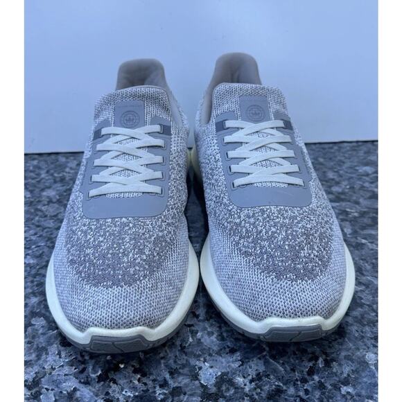 Peter Millar Men’s 11.5 Hyperlight Shoes Apollo Moon Gray Knit Slip On MA22EF11